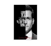 OONJGSNGA 1 poster decorativo da parete con Harvey Specter, stampa artistica da parete con film vintage, decorazione per la stanza, 30 x 45 cm, senza cornice