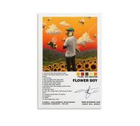 OONJGSNGA Poster decorativo da parete con motivo Flower Boy Tyler, The Creator, stampa artistica da parete, stile vintage, 30 x 45 cm, senza cornice