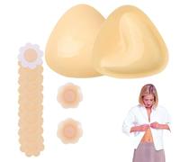 oooaooo 3 Pair Klebe BH Push Up Set, Push Up Pads Bikini Klebe-BHS Klebe BH Große Bust Adesivo Reggiseno Bust Pads Selbstklebender BH per Abito da Sposa Bikini in Costume da Bagno da Donna