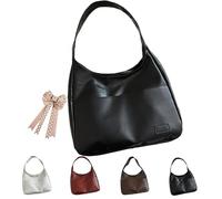 Ooomay Shoulder Bags - Ooomaymaya Women's Tote Shoulder Bag. Vegan Leather Casual Fashion Soft Bag Series, the Perfect Everyday Bags. (Black)