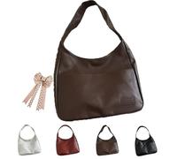 Ooomay Shoulder Bags - Ooomaymaya Women's Tote Shoulder Bag. Vegan Leather Casual Fashion Soft Bag Series, the Perfect Everyday Bags. (Coffee brown)