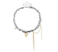 OOOVAVNE Accessori di tendenza moda, ciondolo con frange d'amore, collana di perline irregolari for donne, regalo di festa, 1 pezzo