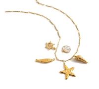 OOOVAVNE Collana a catena in acciaio inossidabile classica da 40+5 cm, abbinata a ciondoli, 1 pezzo(JDN0303004)