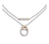 OOOVAVNE Collana con ciondolo a forma di coperchio di lattina, unisex, in acciaio inossidabile, bicolore, minimalista, impilabile, 1 pezzo(JDN0102007-PS)