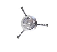 OOOVAVNE Testina di Taglio dell'erba in Filo d'Acciaio da 6 Pollici, Spazzola for diserbo da Giardino con Filo di Taglio da 3/6, 1 Pezzo(A)