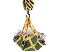 OOPDNEGAK Borsa per Carico su Pallet - Rete di Sollevamento per Carichi Pesanti, Borsa di Sollevamento in Tela, Cinghie di Sicurezza per Sollevamento con Maniglie Rinforzate(120X120CM)