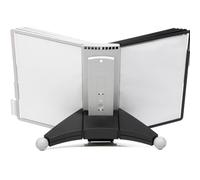 OOPDNEGAK Espositore Tavolo Compatto Resistente - Portadocumenti con Apertura A Ribalta, Organizer Riferimento, Sistema Riferimento Tavolo, Espositore per Cataloghi 5/10/20 Tasche(10 Boards)