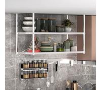 OOPDNEGAK Mensole Sospese Sospese - Supporto Per Piante Da Soffitto, Scaffale Portaoggetti Da Parete In Acciaio Inossidabile, Espositore Capovolto In Stile Americano(70 * 35 * 80cm)