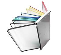 OOPDNEGAK Organizzatore Riferimento Scrivania - Sistema Riferimento Tavolo, Portadocumenti Visualizzazione Ricerca Rapida Riferimento, 10 Tasche Espositive Fronte-Retro