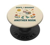 Oops I Bought Another Book Reader Librarian Beige Bookish PopSockets PopGrip Adesivo