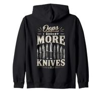 Oops I Bought More Knives - Men's Sarcastic Hunter Hobby Felpa con Cappuccio