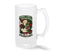 Oops I Got Another Book Holiday Reading Mug - Funny Christmas Goose Book Lover Gift - Cute Bookworm Coffee Cup Trasparente tazza di birra Stein 0.5L