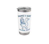 Oops I Got Another Book Lover Funny Bicchiere termico in acciaio inox doppia parete