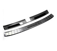 OOPUHKSY 2 Pz per VW per T-ROC 2017-2023 Interno Esterno Paraurti Posteriore Piastra di Protezione Trim Accessori Auto in Acciaio Inox(Black)