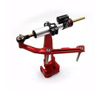 OOPUHKSY Ammortizzatore di Sterzo con Staffa Accessori Moto per Yamaha per MT-09 per Tracer 900 per FJ-09 2013 2014 2015 2016 2017 (Damper Set - Red)