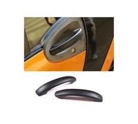 OOPUHKSY Copertura Maniglia Porta Esterna Per Mercedes Per Benz Per Smart 451 Per Fortwo 2010 2009-2015 ABS Fibra Di Carbonio Car Trim(2pcs Matte black)