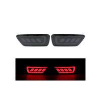 OOPUHKSY Per Dodge Per Journey 2011-2017 Un Paio Di Fanali Posteriori Accessori Per Auto Paraurti Posteriore Luce Freno Indicatori Di Direzione Scorrevoli(2Pcs-Black Shell)