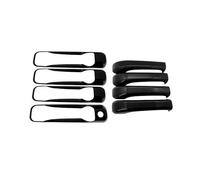 OOPUHKSY Per Dodge Per Ram Per Pickup 1500 2500 3500 4000 2016 2017 2009~2018 2015 Maniglia Portiera Esterna Fibra Carbonio Cromata Lucida Nera Accessori Auto(Black)