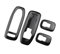 OOPUHKSY Per Peugeot 2008 2014-2019 Accessori Interni Auto Finestra Interruttore Sollevatore Pannello Di Copertura Finestre Trim Adesivo (Carbon fiber pattern)
