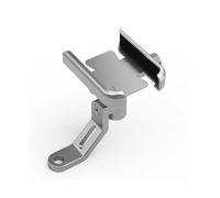 OOPUHKSY Per Suzuki Drz 400 Drz400e DRZ400 Drz400s Moto Supporto Del Telefono Mobile Navigatore Specchio Staffa Manubrio Accessori(Mirror Holder Silver)