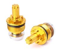 OOPUHKSY per Yamaha YZF R25 YZF R3 41 Millimetri Alluminio di CNC Moto Ammortizzatore Anteriore Coperchio A Vite Tappo di Precarico Regolatori Forcella Bulloni (Oro)