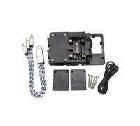 OOPUHKSY Staffa Di Navigazione Del Telefono Supporto Di Ricarica USB Per Ducati Per Multistrada 1200/per Enduro/950 S/1260 GT Accessori Moto USB(Black Phone Stand)