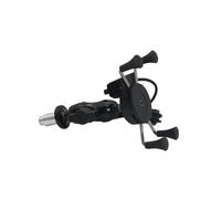 OOPUHKSY Supporto Staffa Navigazione Per Montaggio Su Stelo Forcella Con Caricatore USB Per CBR 250RR 400R 500R 600RR 600F4I 800F 1200F 1200F DCT 2010-2017(With USB Charger)