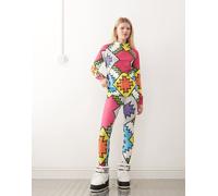 OOSC - Day Tripper - Leggings baselayer da donna multicolore XL