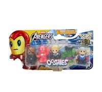 Ooshies Marvel - Confezione da 5 accessori per matite da supereroi per bambini, divertenti accessori per la scuola e pensierini per compleanni e inizio a scuola a partire dai 5 anni
