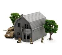 Oosterbeek WWII Doppio Piani Casa - 3D Stampato Miniatura Wargaming Terrain 28m