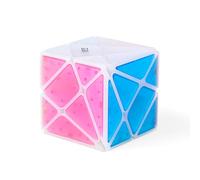 Oostifun Cristallo di ghiaccio trasparente cubo multicolore girevole puzzle 3D (forma irregolare Shift Mod Asse 3x3 cubi)
