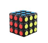 Oostifun FanXin - Puzzle 3 x 3 x 3 cm, 3D, a forma di cubo, 3 x 3 punti, 3 x 3 punti, colore: Multicolore
