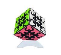 Oostifun MO FANG GE 3x3x3 Gear Cube 5.7cm 3x3 puzzle Smooth Twist Puzzle Nero patch Brain Teaser con un treppiede (Nero)