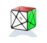 Oostifun Mo Fang GE Axis Cube S 3x3 Cube Bian Huan Jingang S 3x3x3 Angolo di fluttuazione Puzzle tortuoso Irregolare Cubi lisci Puzzle Cervello Teaser Puzzle Giocattoli con un treppiede (Black Patch)