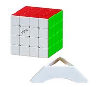 Oostifun Mo Fang GE Warrior M 4x4 Cubo 4x4x4 M Edizione UV yongshi M Nanosurface Superficie rivestita UV Puzzle liscio con un treppiede a cubo(Multicolor)