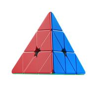Oostifun MoYu MoFang JiaoShi Meilong Pyraminx V2 Cube 3x3 Cubing Classroom Pyraminx Cube Piramide Triangolo Quattro assi Tetrahedro Puzzle V2 3X3X3 Liscio Turning Cube Giocattolo (Multicolor)