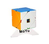 Oostifun MoYu MOFANGJIAOSHI CUBING CLASSROOM MFJS Meilong Skewb Cubing Classroom Twisty Puzzle Cubo Rompicapo Puzzle con un cubo Treppiede (Senza Adesivo)