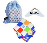 Oostifun MoYu WEILONG V11 M versione 3x3 M cubo liscio puzzle doppio sistema di regolazione puzzle Nanosurface UV rivestito con piccola borsa e un treppiede(MultiColor)