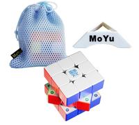 Oostifun MoYu WEILONG V11 M Versione 3x3 M Cubo Smooth Puzzle Puzzle doppio sistema di regolazione con piccola borsa e un treppiede(Multi Color)