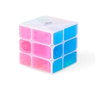 Oostifun Puzzle 3D di cristallo di ghiaccio trasparente a forma di cubo multicolore (mulino a vento Fenghuolun, 3 x 3 cubi)