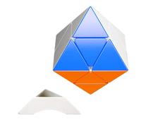 Oostifun Shengshou Bi-strato FTO M Cubo puzzle 2x2 8 lati Twist Octahedron Brain Teaser a forma speciale con un treppiede a cubo (Multicolor)