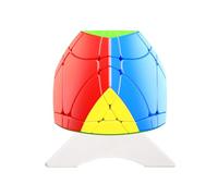 Oostifun Shengshou Drum 3-Layer Cube 8 lati 3x3 Twist Octahedron Brain Teaser a forma speciale con un treppiede a cubo(Multicolor)