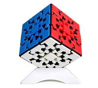 Oostifun YUMO Gear Cube 3x3 Puzzle KungFu 3D Puzzle 3x3x3 Smooth Cube Twist Puzzle Cubes with One Tripod (Senza Adesivo)