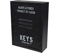 OOTB - Cassetta Portachiavi in Metallo, Colore: Nero, 30 x 23 x 9 cm