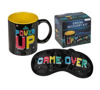 ootb Kit di Recupero Gioco, Maschera per Gli Occhi e Tazza, Nero, Giallo, Eye Mask: 20 x 10 cm & Cup: 7,8 x 9,5 cm