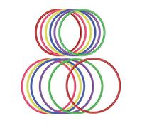 OOTSR 12 Pezzi Anelli di Lancio in plastica per Giochi di Anelli Toss, 22cm e 30 cm, Giochi di Pratica di velocità e agilità, Giochi di Partito, Carnevale, Giardino(2 Taglie, 6 Colori)