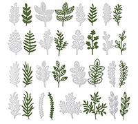 OOTSR 16 Pezzi Fustelle Stencil Foglia, Cutting Dies per DIY Scrapbooking Album di Carta del Mestiere Biglietti per Goffratura Decorazione