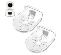 OOTSR 2 Pezzi Supporto da Parete in Acrilico per Telecamere di Sicurezza Interno, Staffe di Montaggio Universale Senza Fori Accessori, Compatibile con Blink Arlo e Altri Modelli (Trasparente)