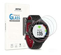 OOTSR (3 Pezzi Proteggi Schermo in Vetro temperato Impermeabile compatibile per Garmin Forerunner 220 225 235 620 con [Bordo Rotondo 2.5D] [Durezza 9H] [Clear Crystal] [Anti-graffio] [No-Bubble]