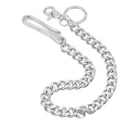 OOTSR Wallet Chain, Heavy Duty Pant Chain Men Pocket Chains per chiavi, jeans, pantaloni, portafogli e borse, misura unica, Acciaio inossidabile, Senza inserto